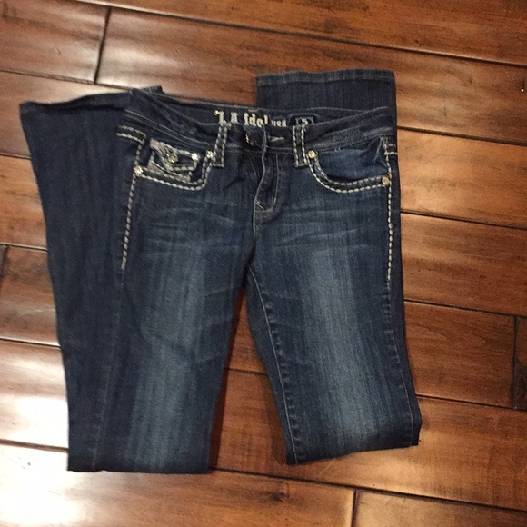 LA Idol jeans size 5 bootcut. - Picture 1 of 4